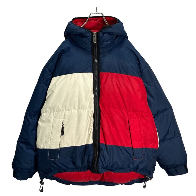 90s TOMMY HILFIGER BIG FLAG Down jacket | 無無