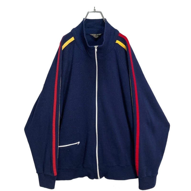 70-80s JCPenney zip-up sleeve lined track jacke