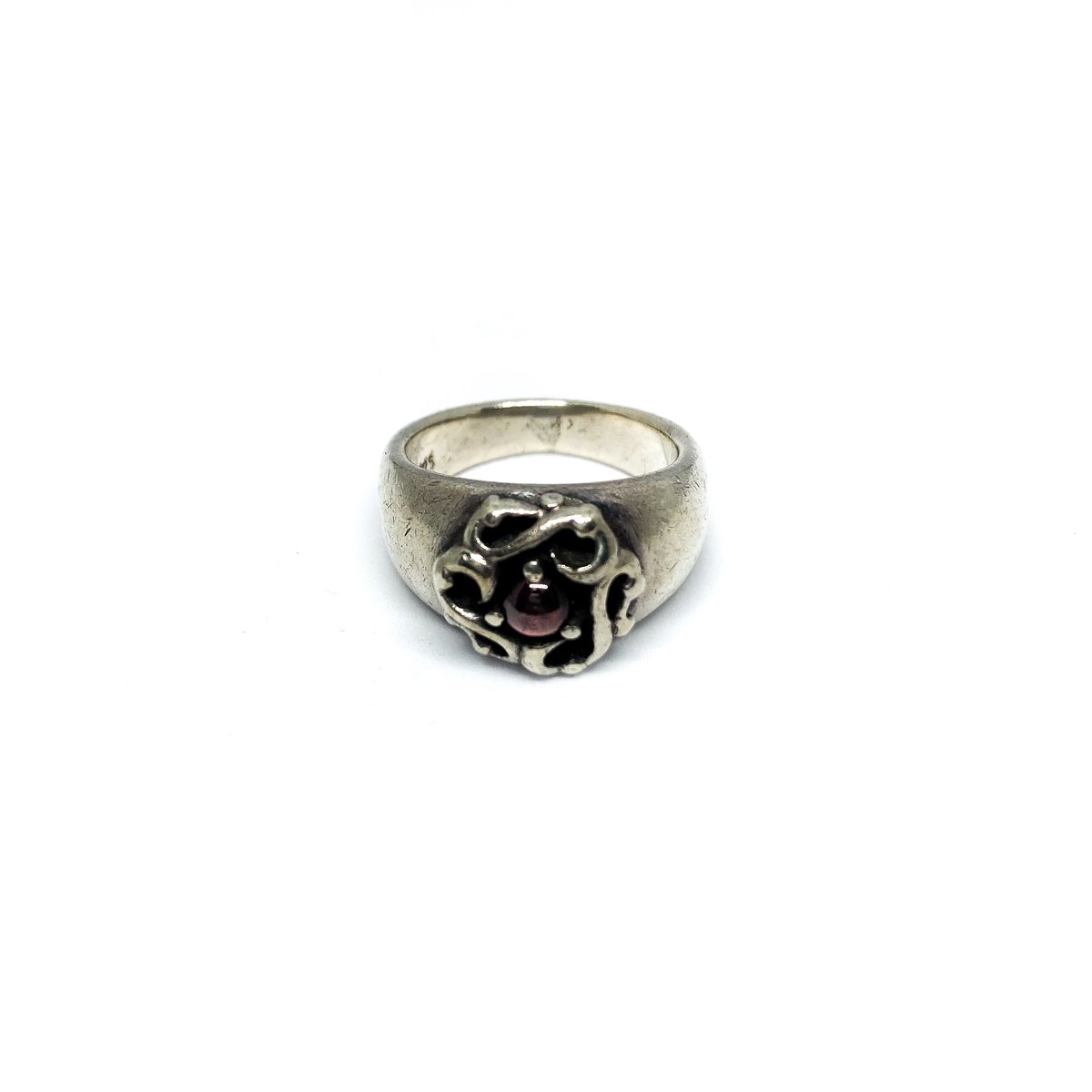 Vintage silver 925 flower design ring | 無無