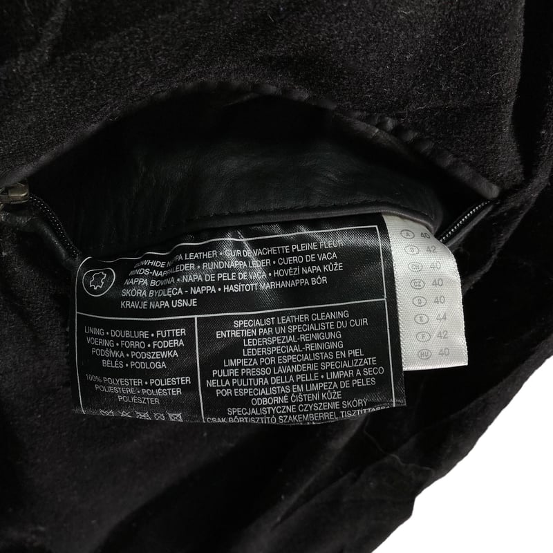 90-00s C&A CANDA zip-up real leather parka | 無無