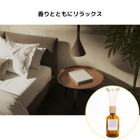 リードディフューザー（Rose、Musk）250ml