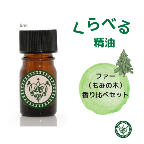 くらべる精油　もみの木4種　エッセンシャルオイル