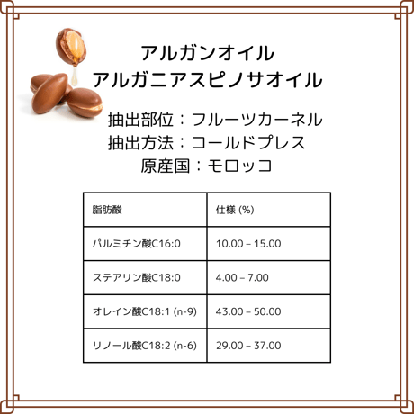 アルガンオイル　キャリアオイル　未精製