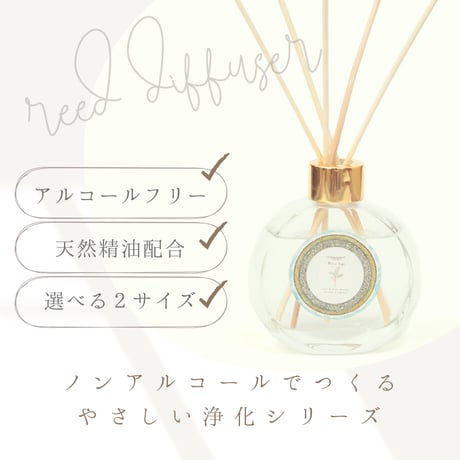 【ノンアルコールタイプ】浄化リードディフューザー  100ml　6畳用