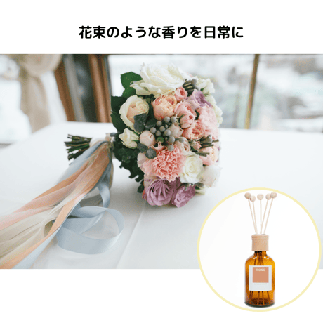 リードディフューザー（Rose、Musk）250ml