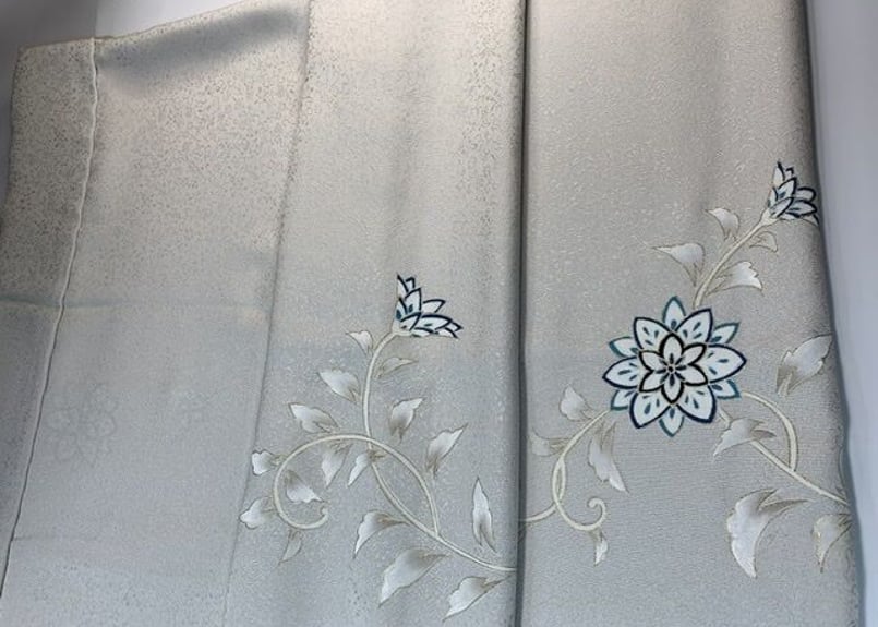 コート地 グラデーション 紋意匠 絵羽コート正絹 反物 絵羽コート・道行・羽織の反物 | kikusenyukiwa