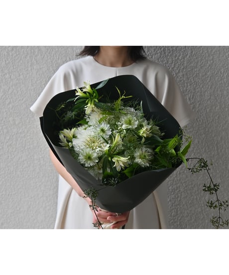 MOTHER'S DAY GIFT【 bouquet vase set / 花束とガラスの花瓶 】
