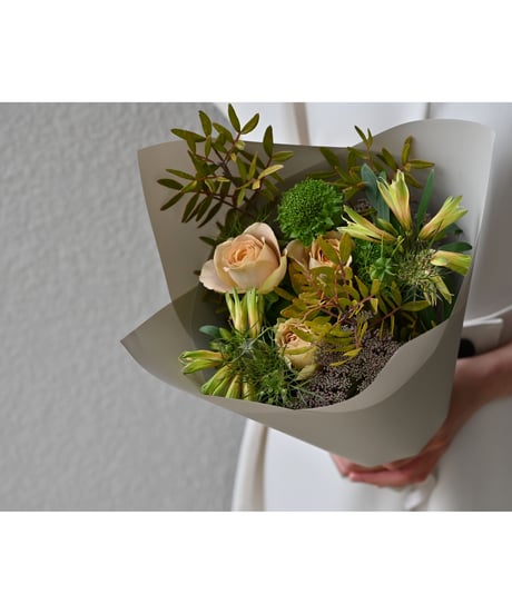 MOTHER'S DAY GIFT【 bouquet vase set / 花束とガラスの花瓶 】