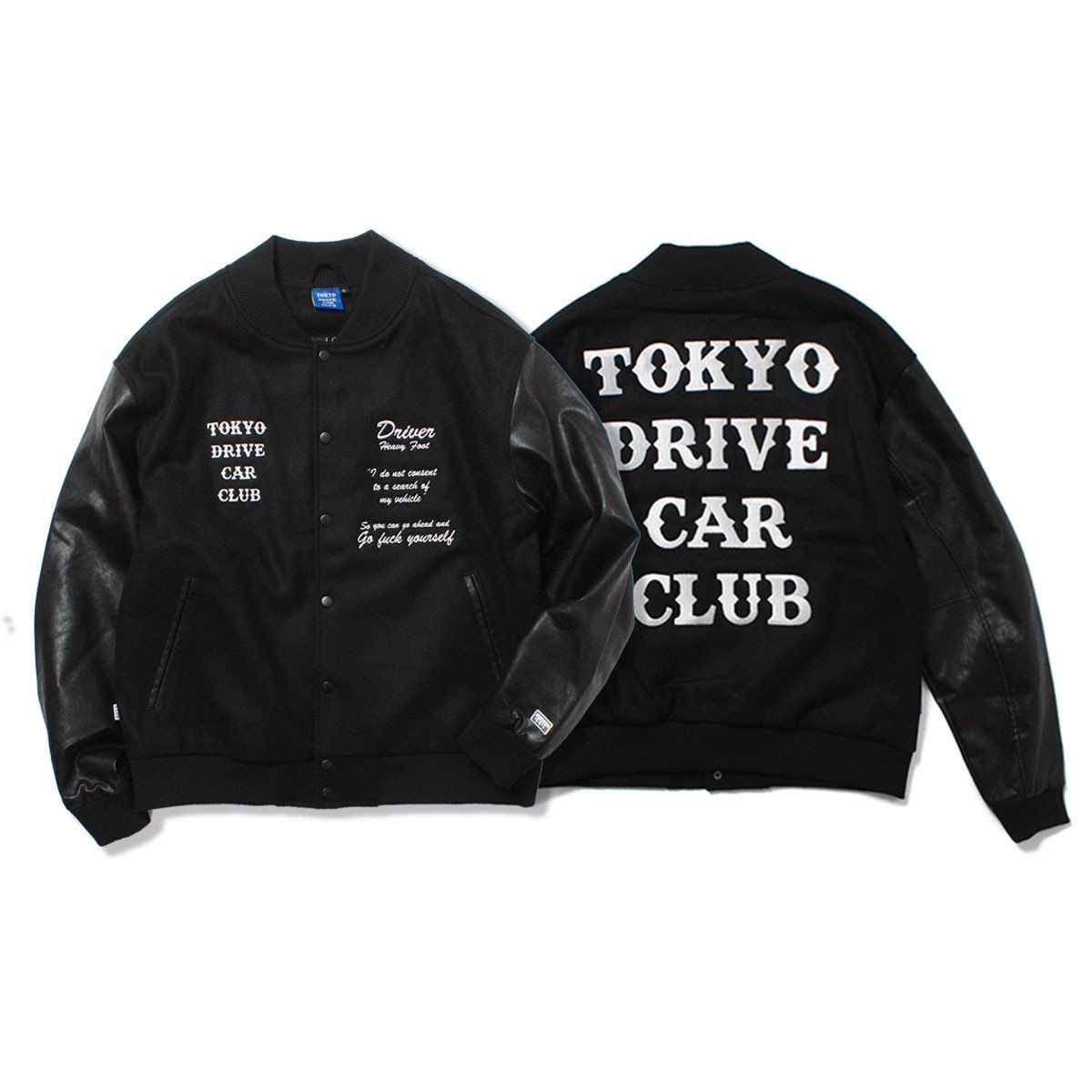 ジャケット・アウター tokyo drive car club varsity jacket VARSITY JACKET, Black | TOKYODRIVE©︎ ONLINE STORE
