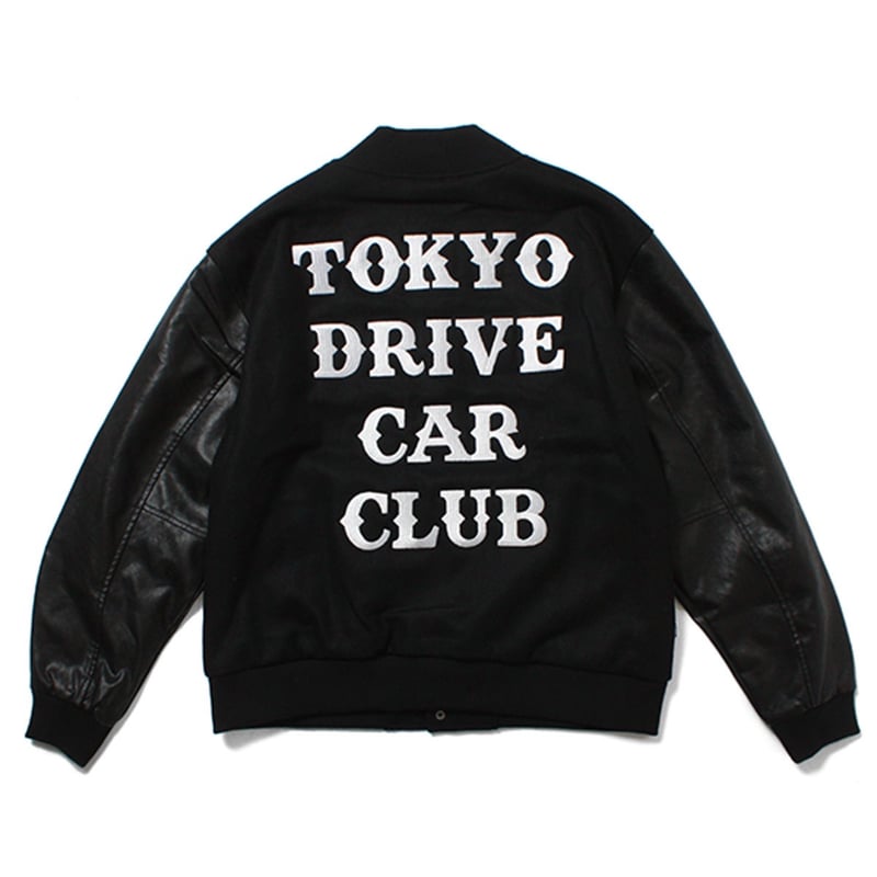 tokyo drive car club varsity jacket Lサイズ VARSITY JACKET, Black | TOKYODRIVE©︎ ONLINE STORE