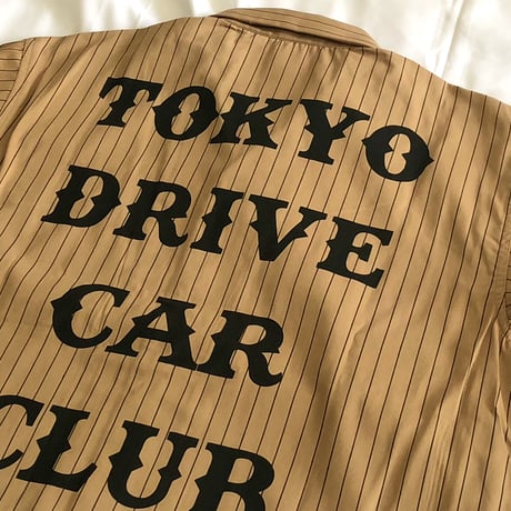 STRIPE WORK SHIRTS(KHAKI)