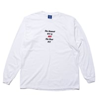 THE NEWEST IS NOT, SOFT, Long Sleeve Tee <White> ロンT