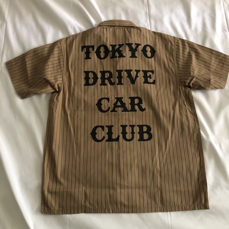 STRIPE WORK SHIRTS(KHAKI)