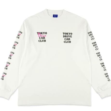 Two Logos, LONG SLEEVE TEE, White