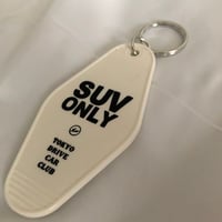 "SUV ONLY" MOTEL KEYCHAIN(WHITE)