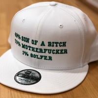 1% GOLFER SNAPBACK WHITE