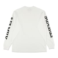 Big Logo, LONG SLEEVE TEE, White/White/Black