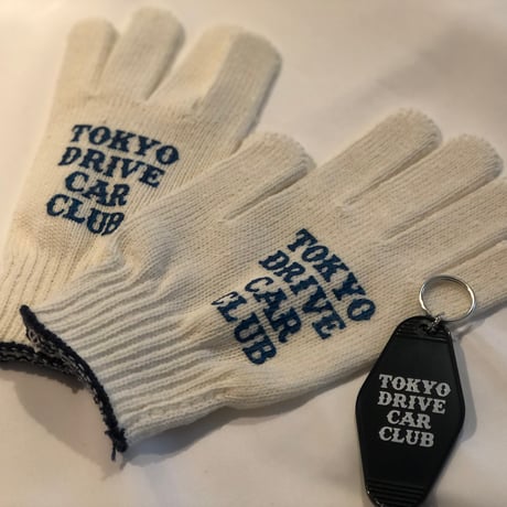 T.D.C.C. "Big Logo" Gloves and motel keychain