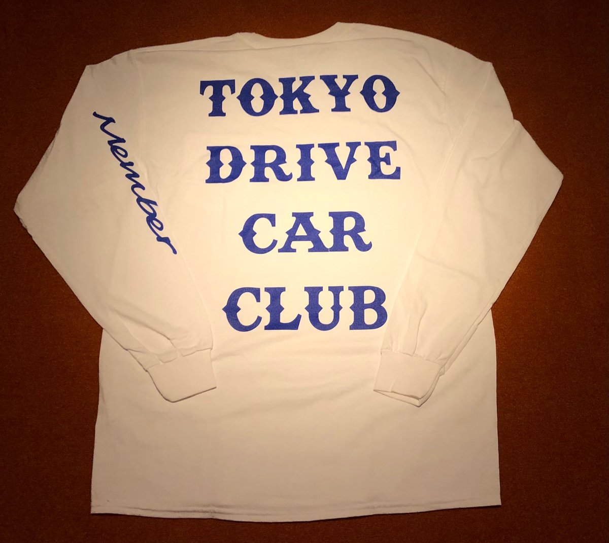 Big Logo White Blue LS （ステッカー付） | TOKYODRIVE