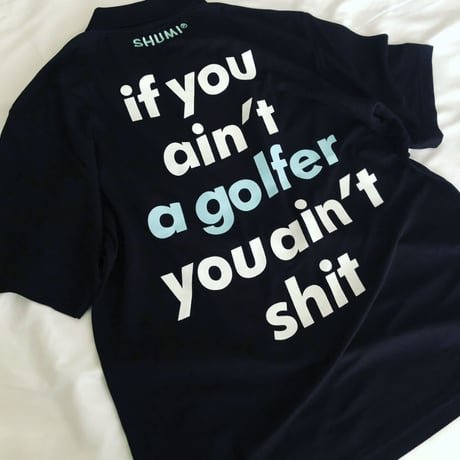 TOKYO DRIVE GOLF CLUB x SHUMI®︎ "Loose Fit" POLO SHIRT (Black)