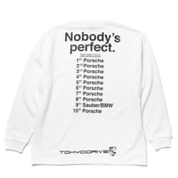 NOBODY'S PERFECT, SUPER HEAVY, L/S TEE <WHITE>
