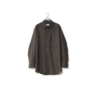 semi-long shirt Dark brown