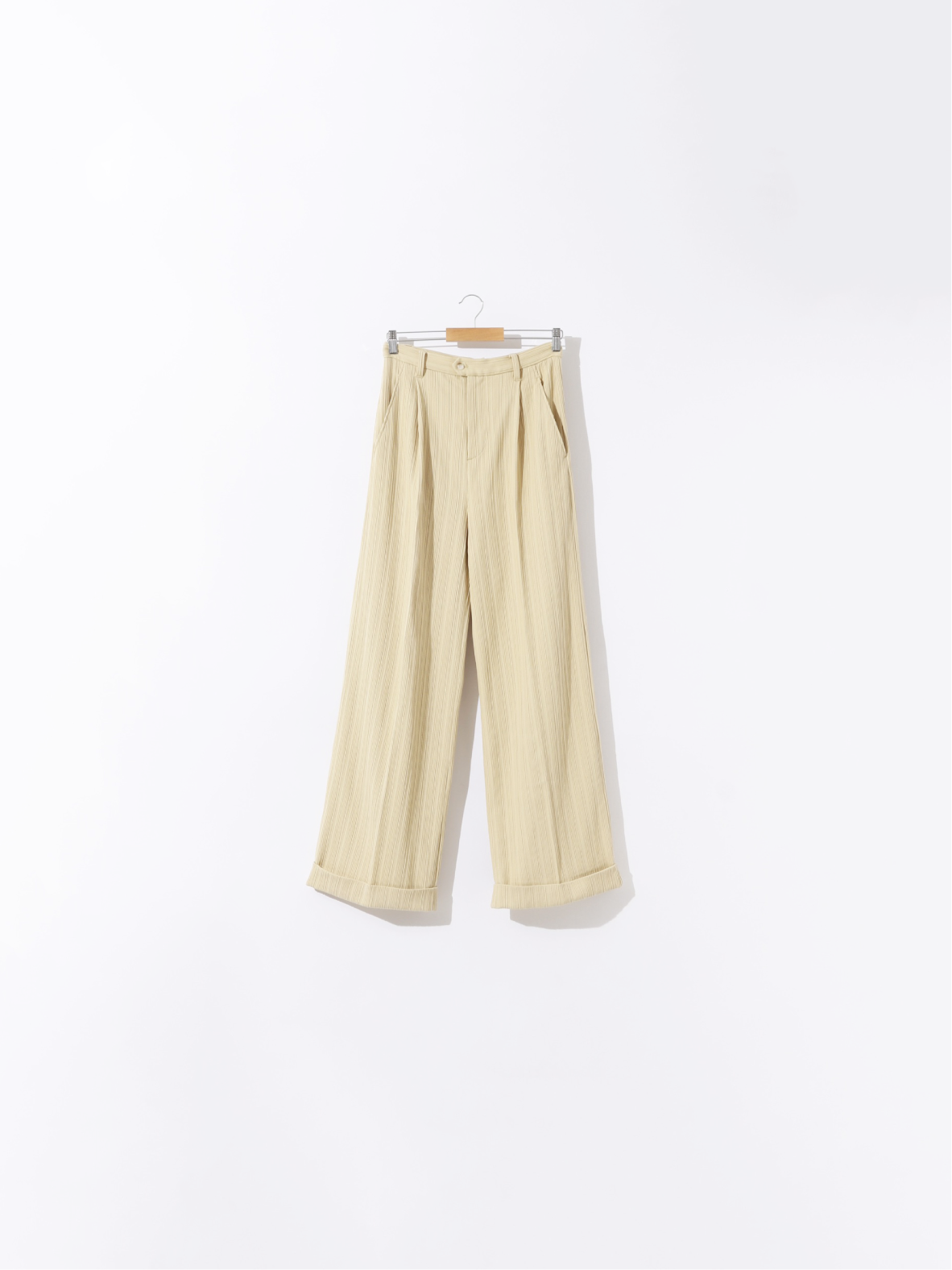 wide straight slacks | loile