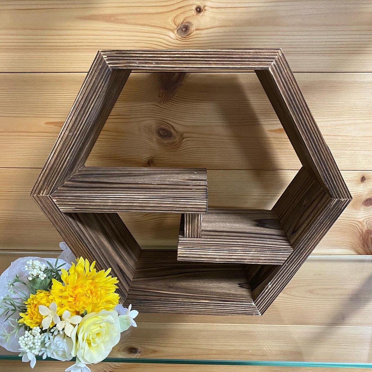木製六角形(小棚付き) | コトノ葉