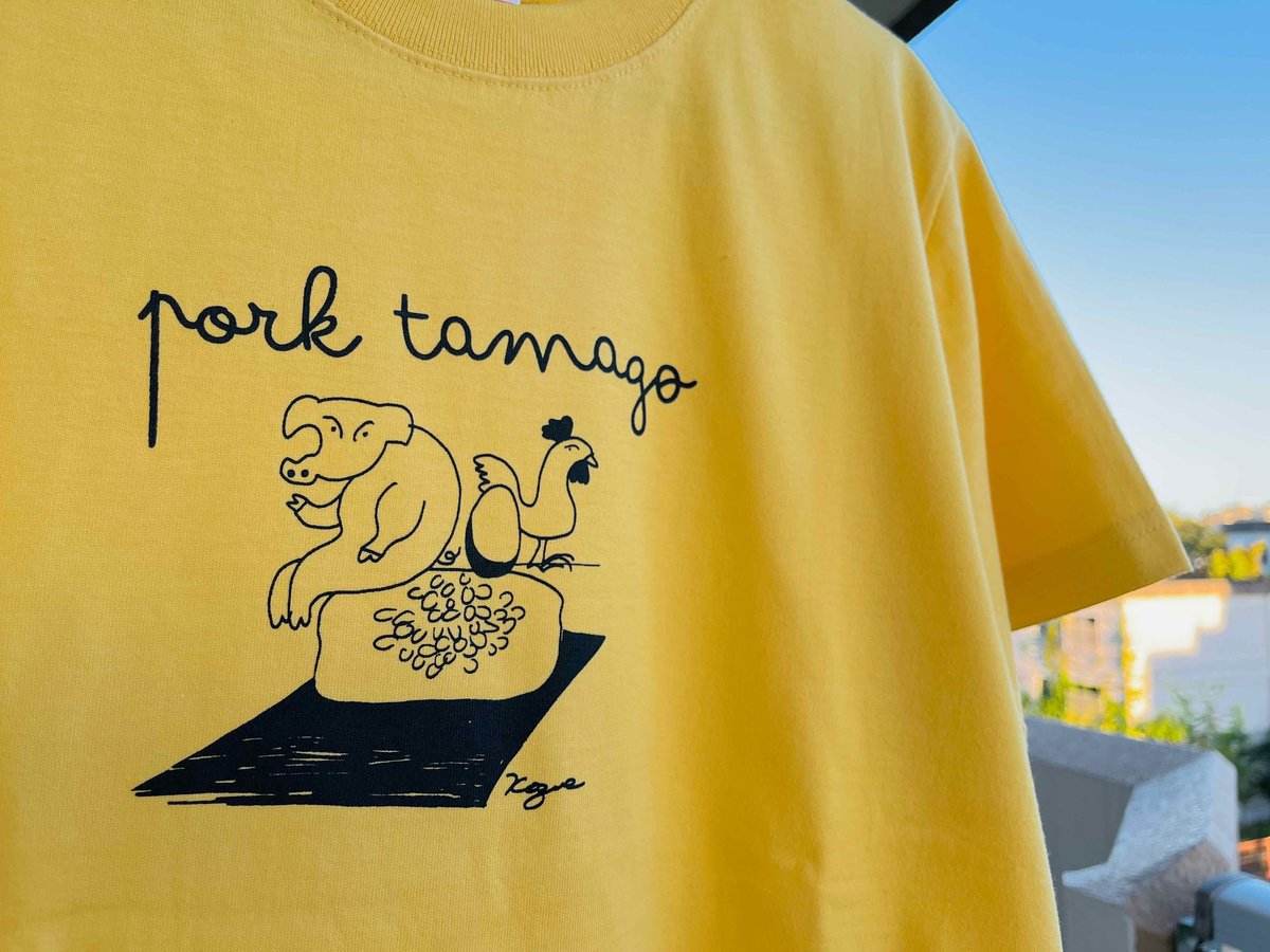 人気　プラダ  OMA AMO コラボ バナナ  print Tシャツ T-shirt_unisex_porktamago_ﾊﾞﾅﾅｲｴﾛｰ | TAMANA SOKO