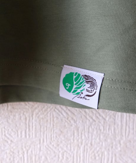【一点もの】山羊｜オーガニックコットンTシャツ8.8oz[リーフグリーン／L]