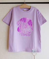 【一点もの】リュウキュウコノハズク｜キッズTシャツ5.6oz［ライトパープル／130cm］