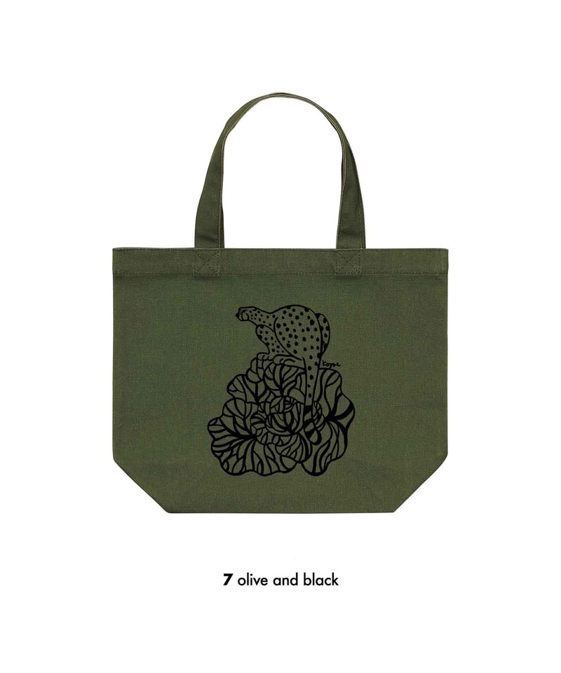 お弁当がすっぽり入るトートバック_cheetah&cabbage | TAMANA SOKO