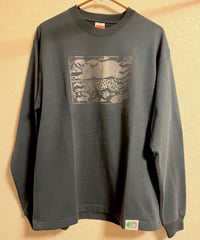 【一点もの】cabbage｜オーガニックコットン8.8ozロングTシャツ［ミッドナイトブルー／M］