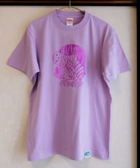 一点もの5.6ozT-shirt_リュウキュウコノハズク_ﾗｲﾄﾊﾟｰﾌﾟﾙ_M