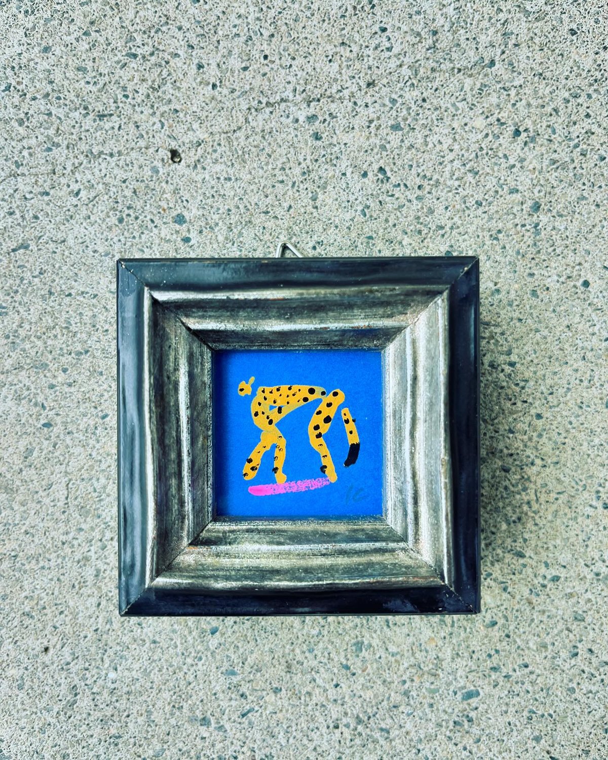 アクリル画　少年のチーター　３８cm x ５４cm 小さな絵_「チーター」 | TAMANA SOKO