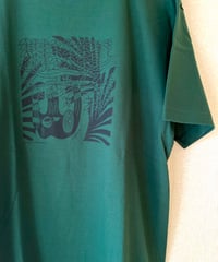 T-shirt_unisex_なまけもの_ｱｲﾋﾞｰｸﾞﾘｰﾝ