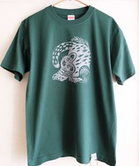 イリオモテヤマネコ｜Tシャツ5.6oz［アイビーグリーン／M]