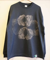 【一点もの】cabbage｜オーガニックコットン8.8ozロングTシャツ［ミッドナイトブルー／L］