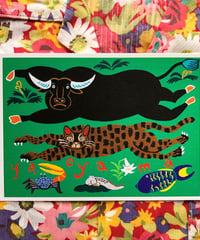 【POSTCARD】水牛と山猫