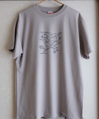 バタバタクイナ｜Tシャツ5.6oz［ライトグレー／M］