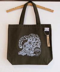 内ポケットが便利なトートバック_イリオモテヤマネコ_OD (Olive Drab)
