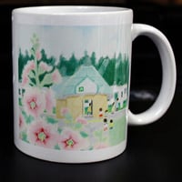 【宅配便発送】 齋正機オリジナルマグカップ>タチアオイ咲ク駅