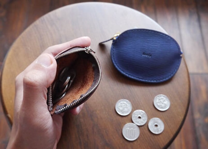 丸型コインケース(型紙PDFファイル) | tools -レザークラフト型紙