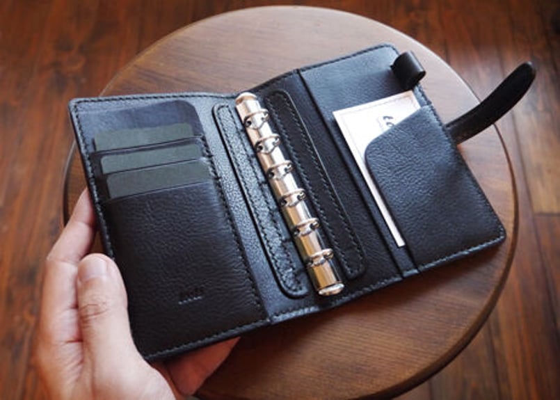 レザークラフト　システム手帳　ケース 型紙金具セット】システム手帳 レザークラフト型紙＋金具付き