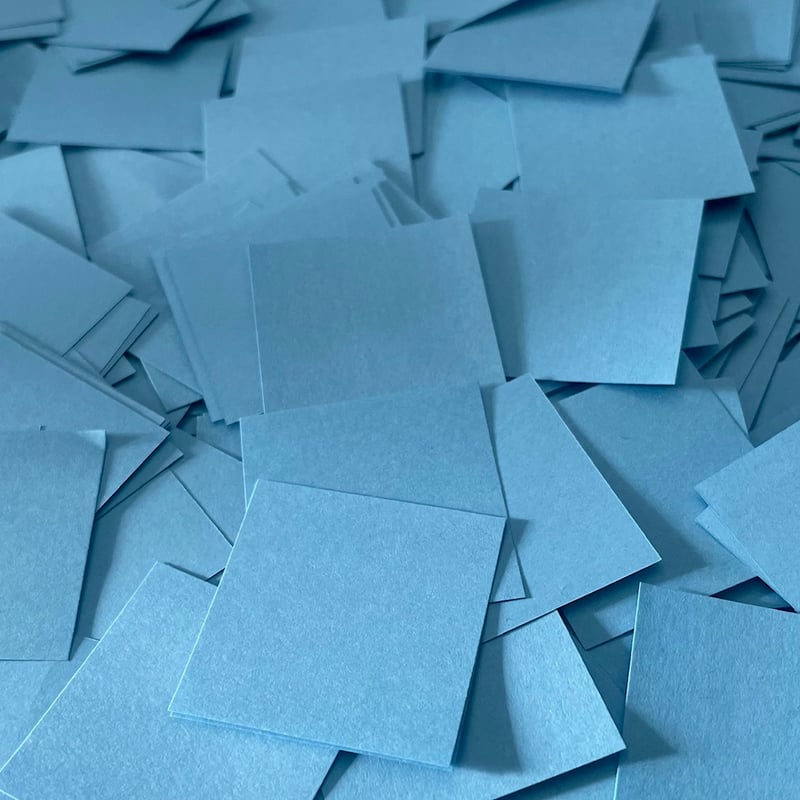 紙吹雪青20×20ミリ 3キロ | Paper Go!