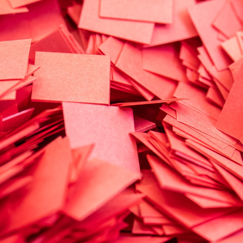 紙吹雪赤30×30ミリ 3キロ | Paper Go!