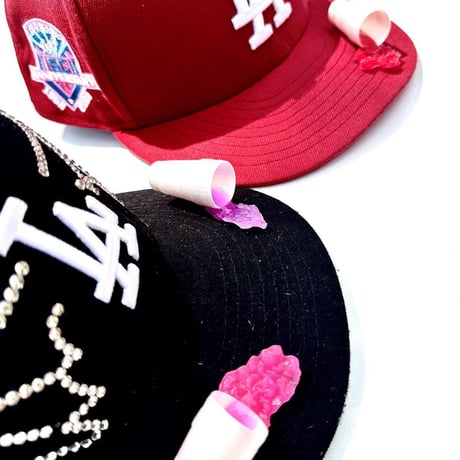 3D Spilled Cup Hat Pins(PURPLE)