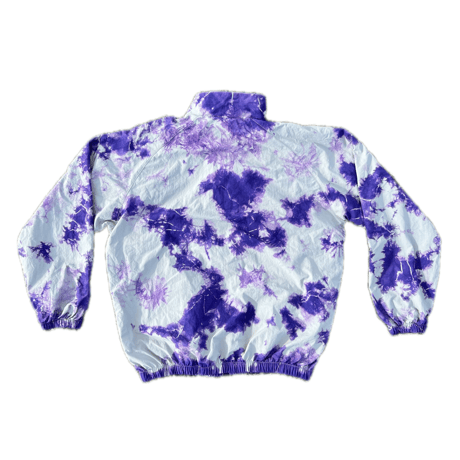 Tie-Dye Nylon Track Jacket(GRAY)