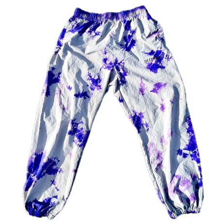 Tie-Dye Nylon Track Pants(GRAY)