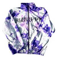 Tie-Dye Nylon Track Jacket(GRAY)